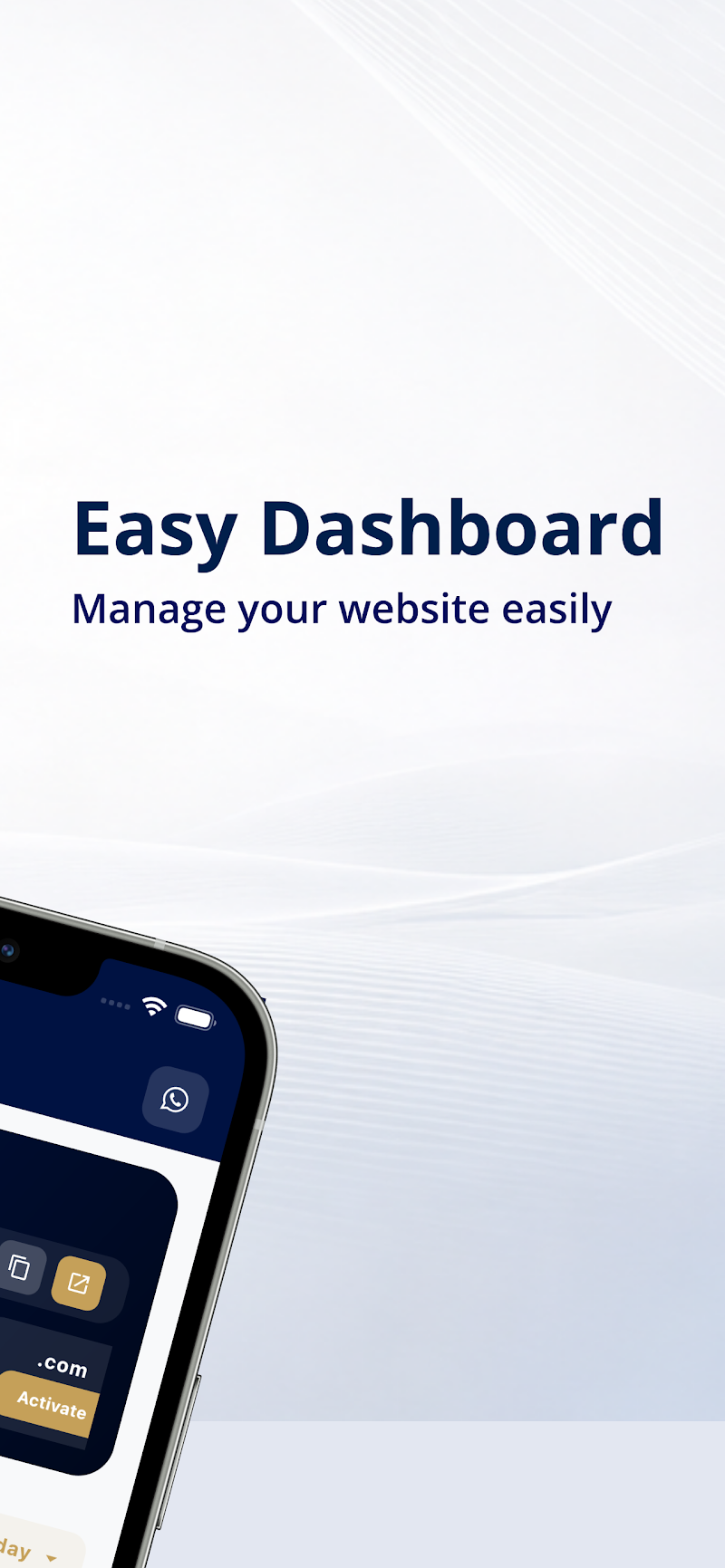 Dubai Create easy dashboard for managing a website